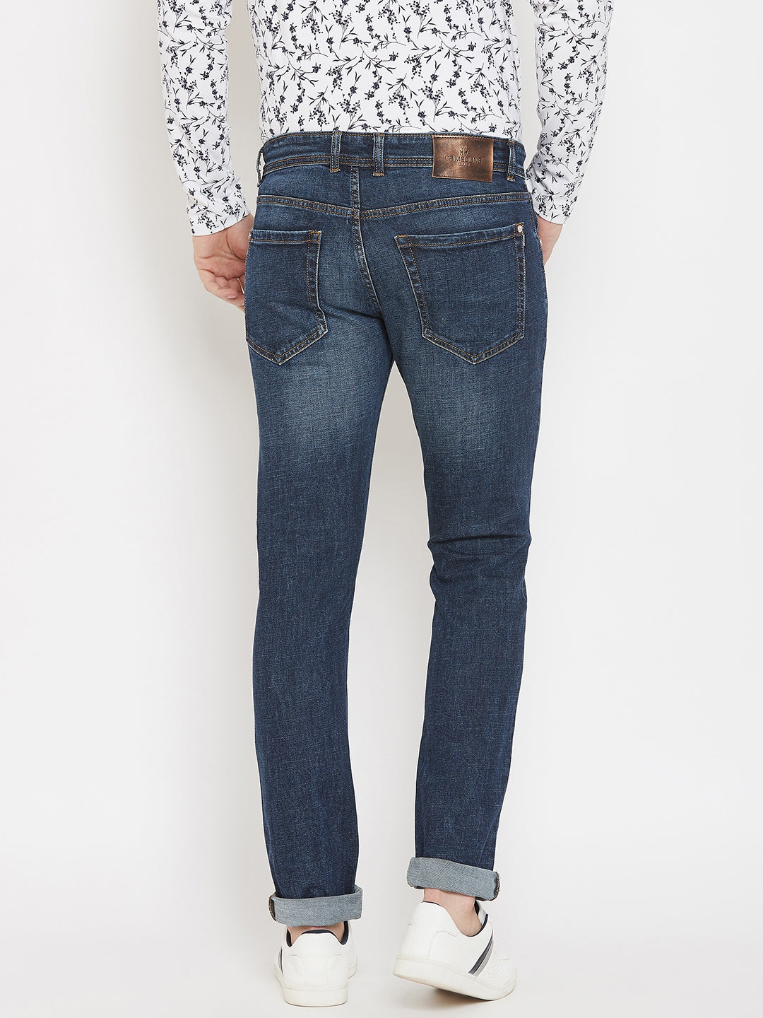 Blue Slim Fit Strechable Jeans - Men Jeans