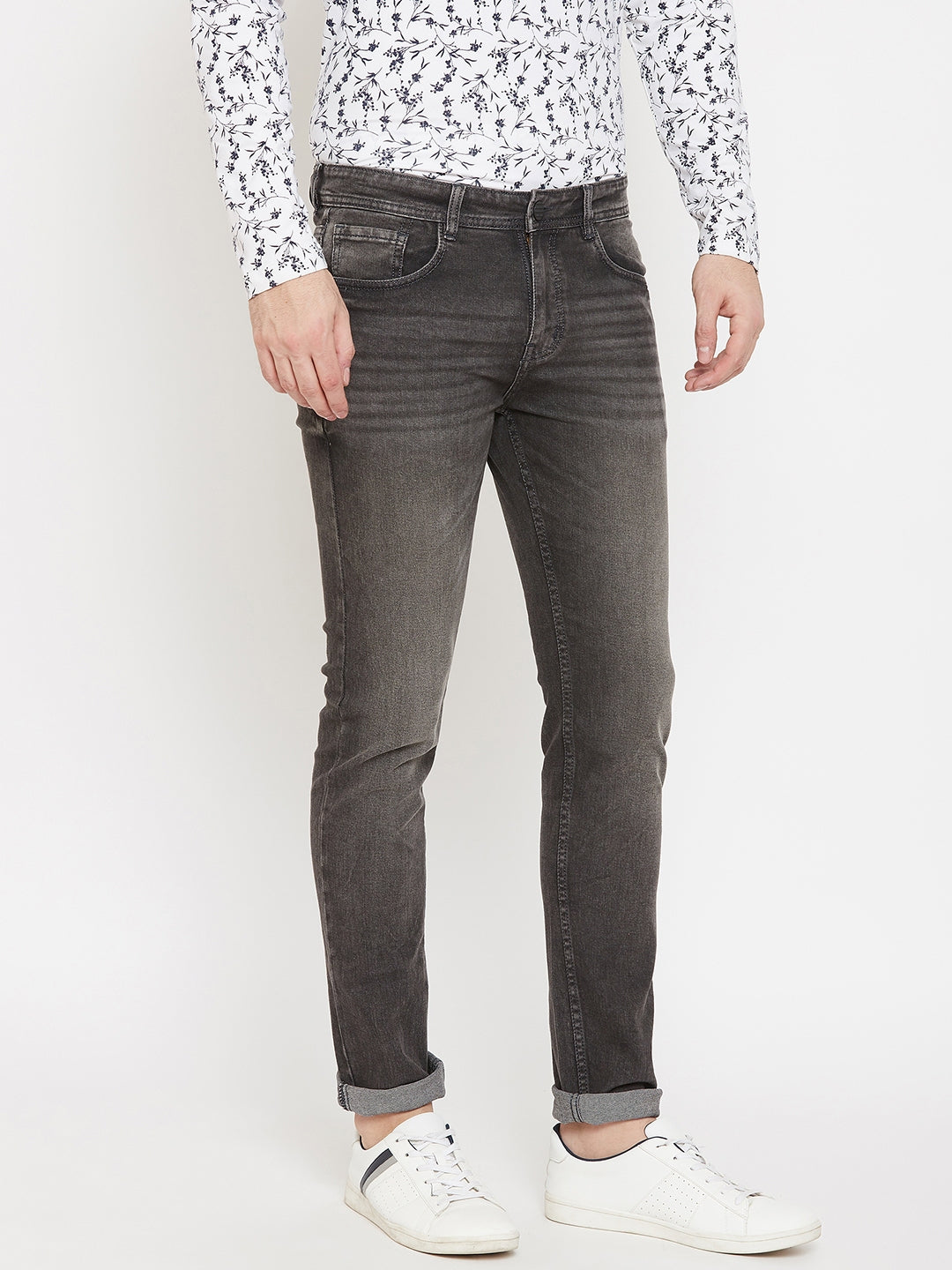 Grey Slim Fit Jeans - Men Jeans