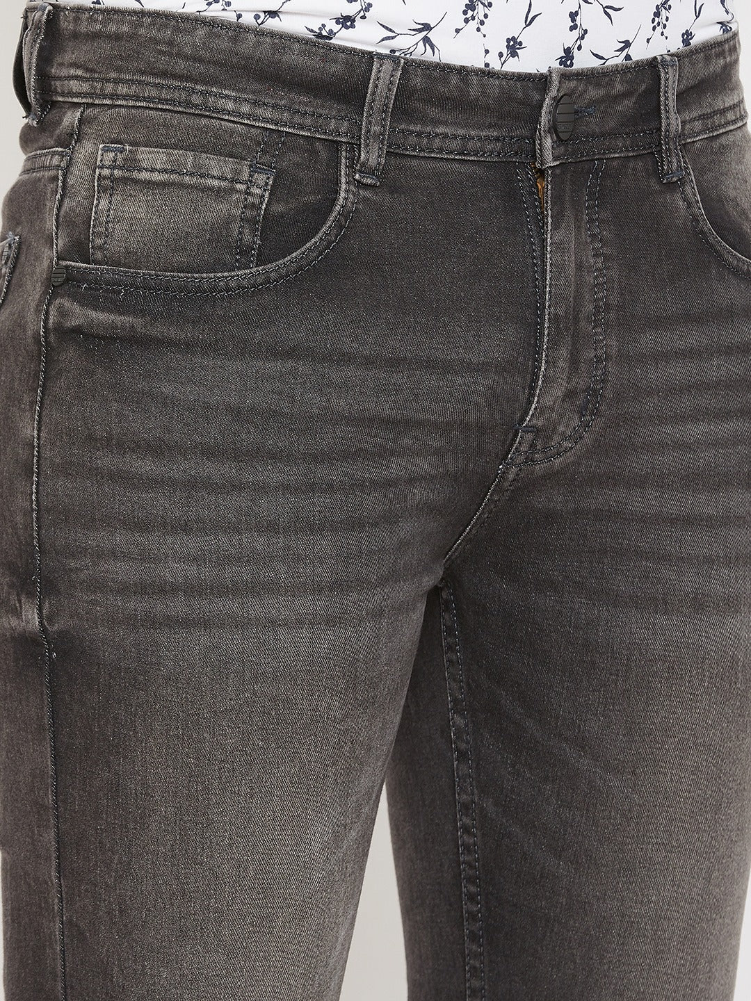 Grey Slim Fit Jeans - Men Jeans