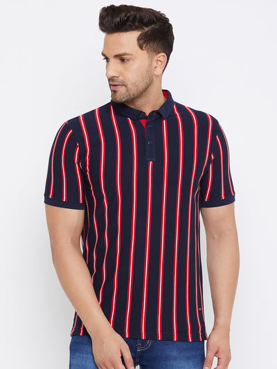 Blue Striped T-shirt - Men T-Shirts