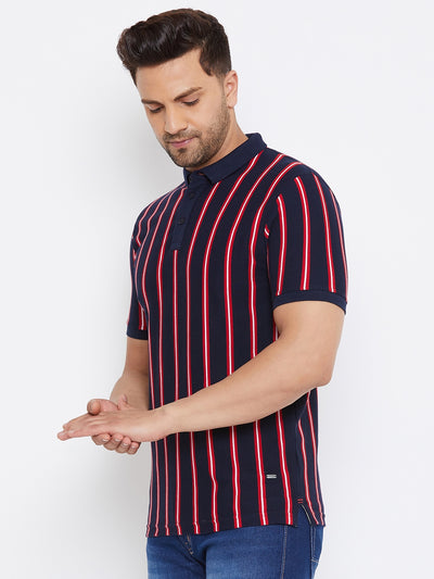 Blue Striped T-shirt - Men T-Shirts