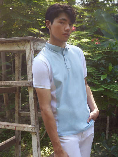  Ice Blue Polo T-Shirt