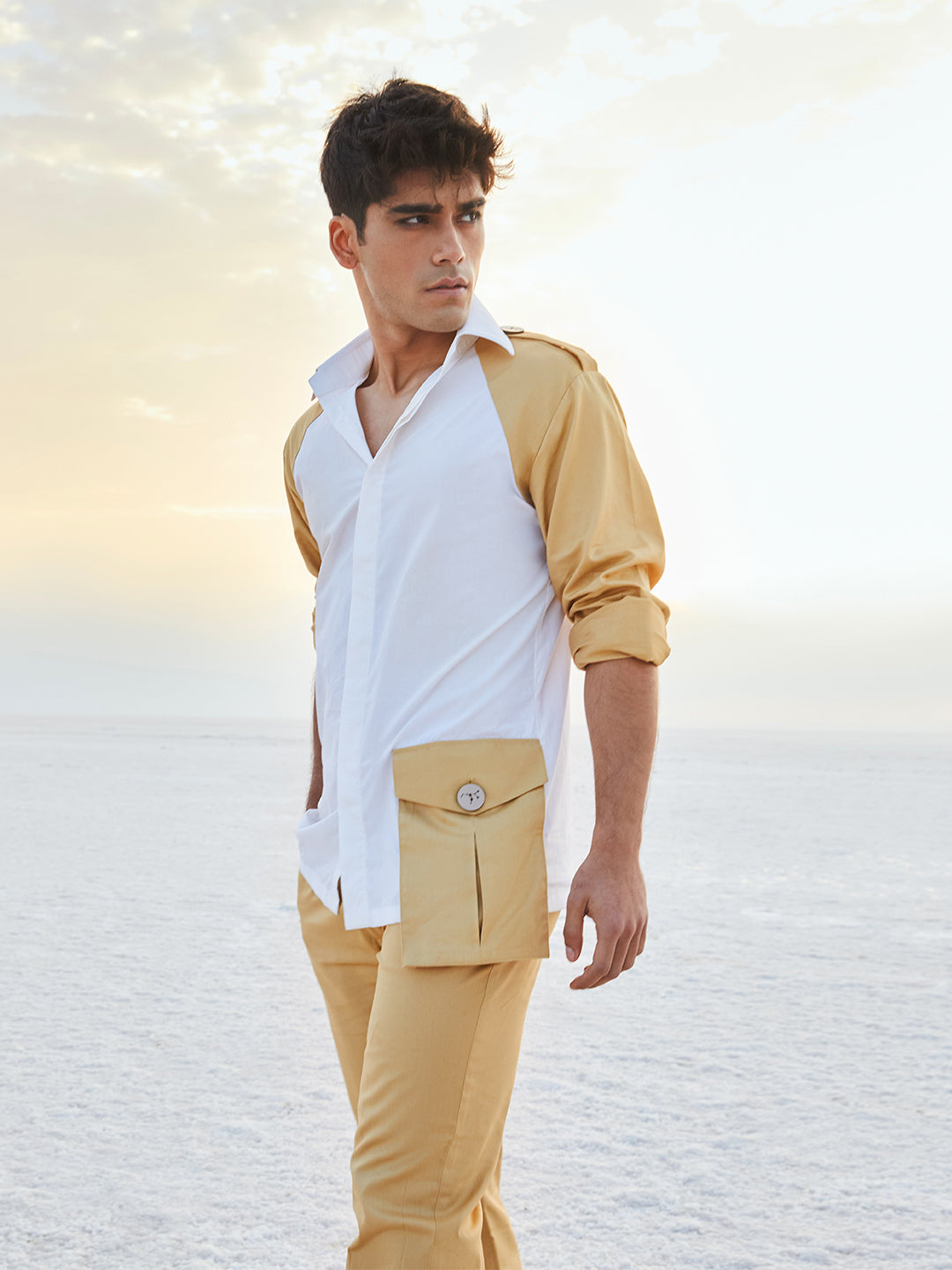 Nikhil Thampi Safari Shirt - Men Shirts