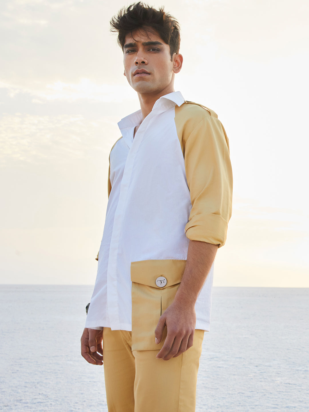 Nikhil Thampi Safari Shirt - Men Shirts