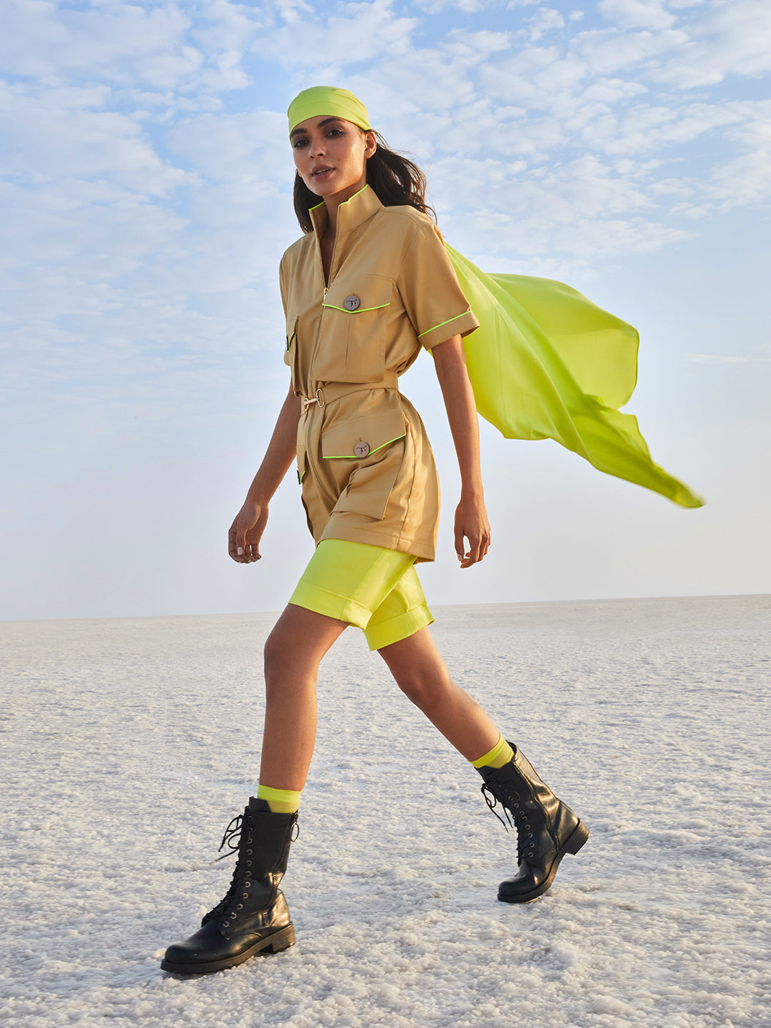 Nikhil Thampi Neon Shorts - Women Shorts