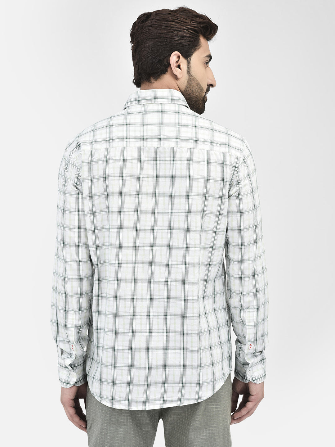 White Checked Shirt.