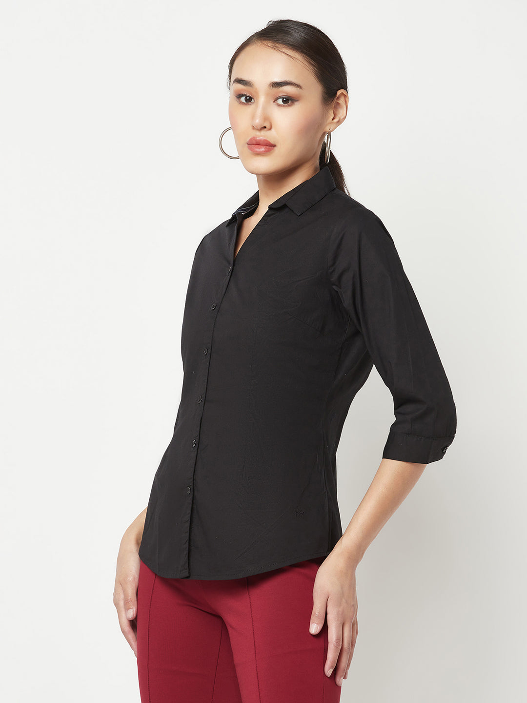 Black Cotton Shirt