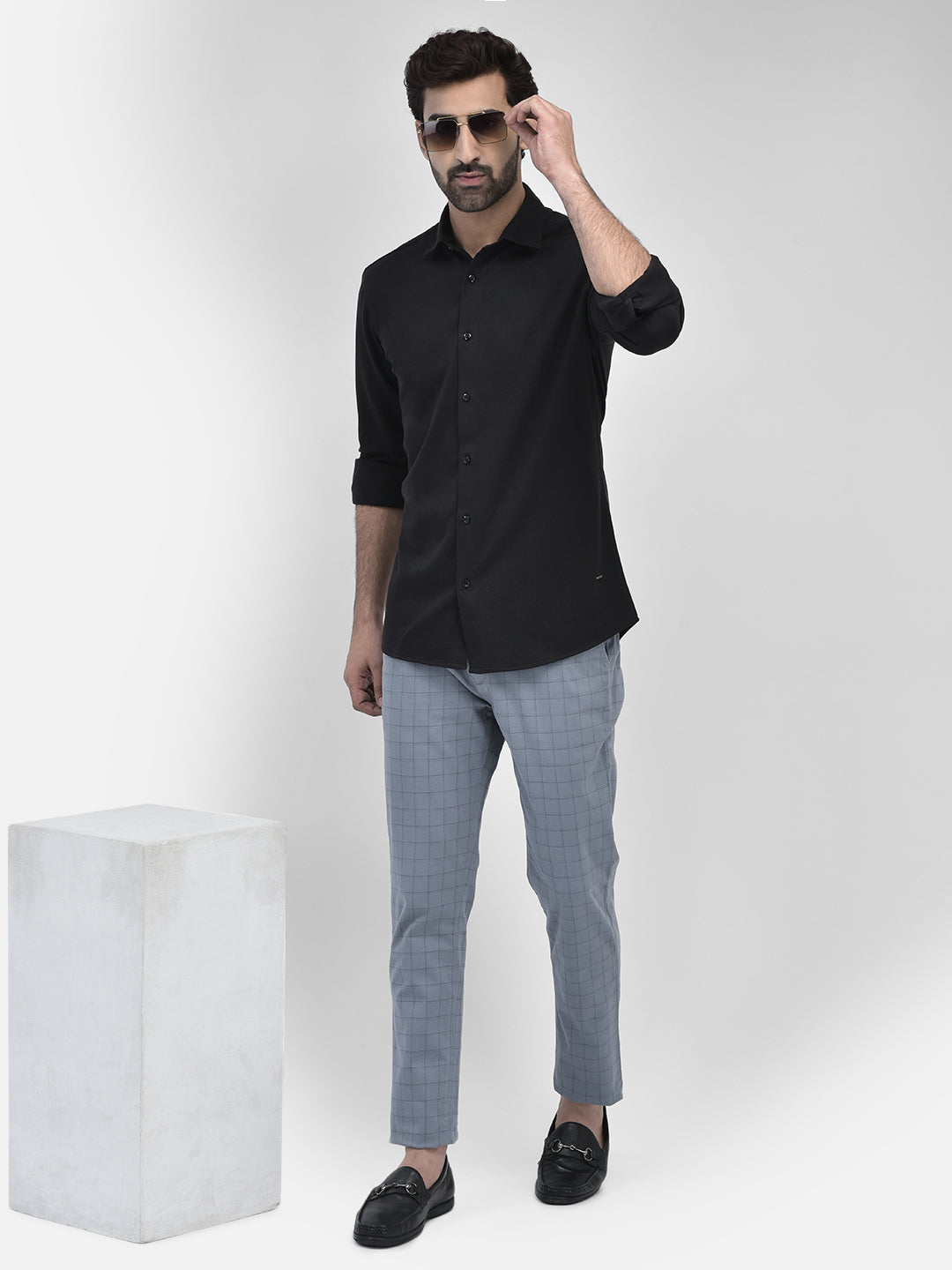 Black Pure Cotton Shirt