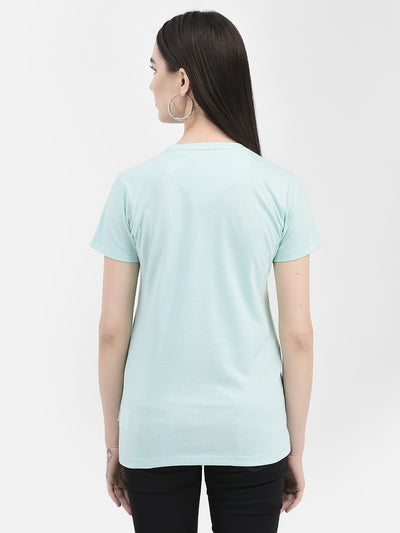 Typographic Mint Green T-Shirt