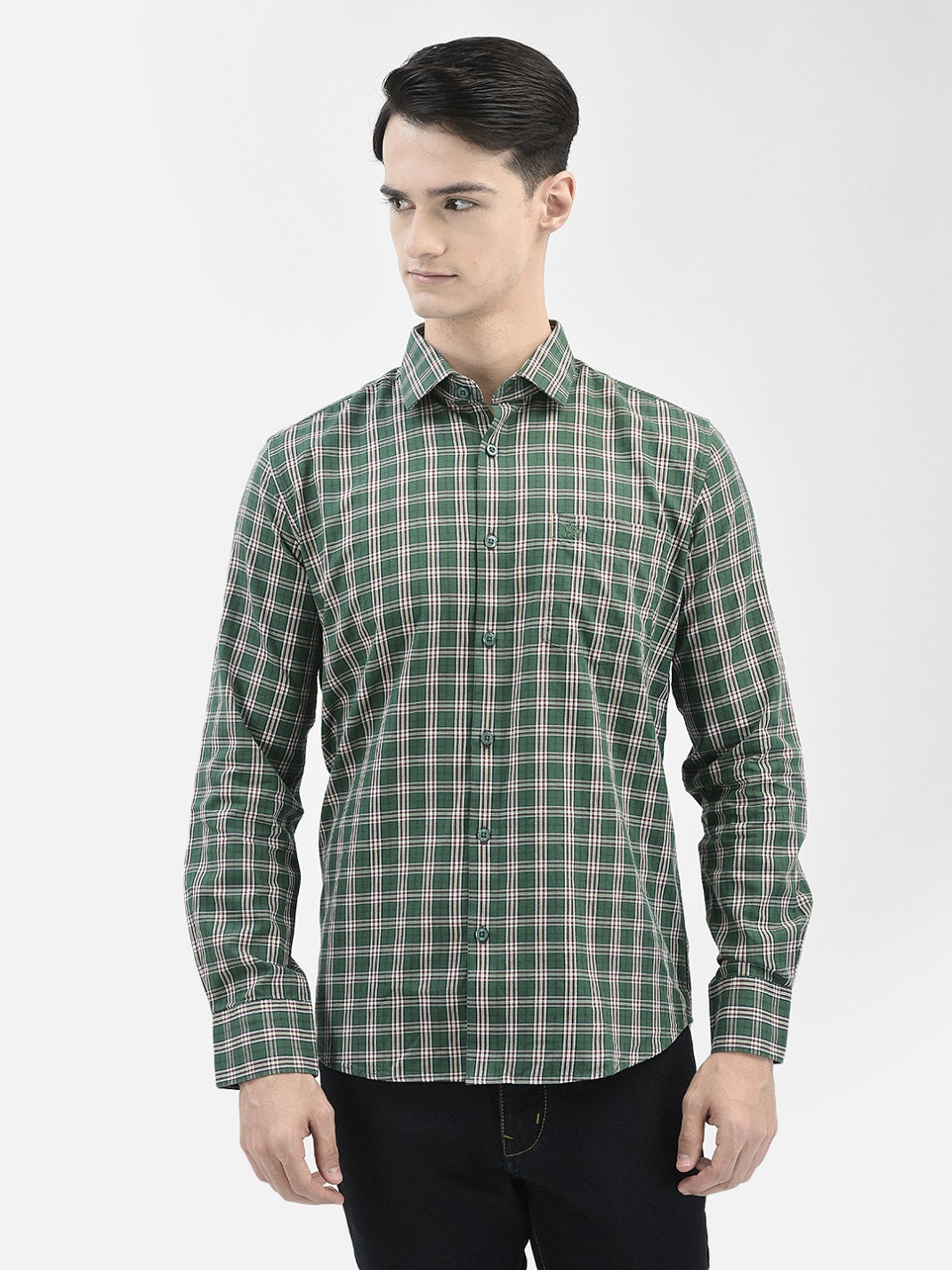 Green Checked Shirt