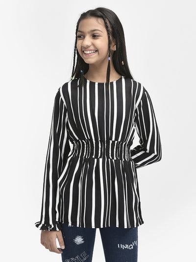 Black Striped Top