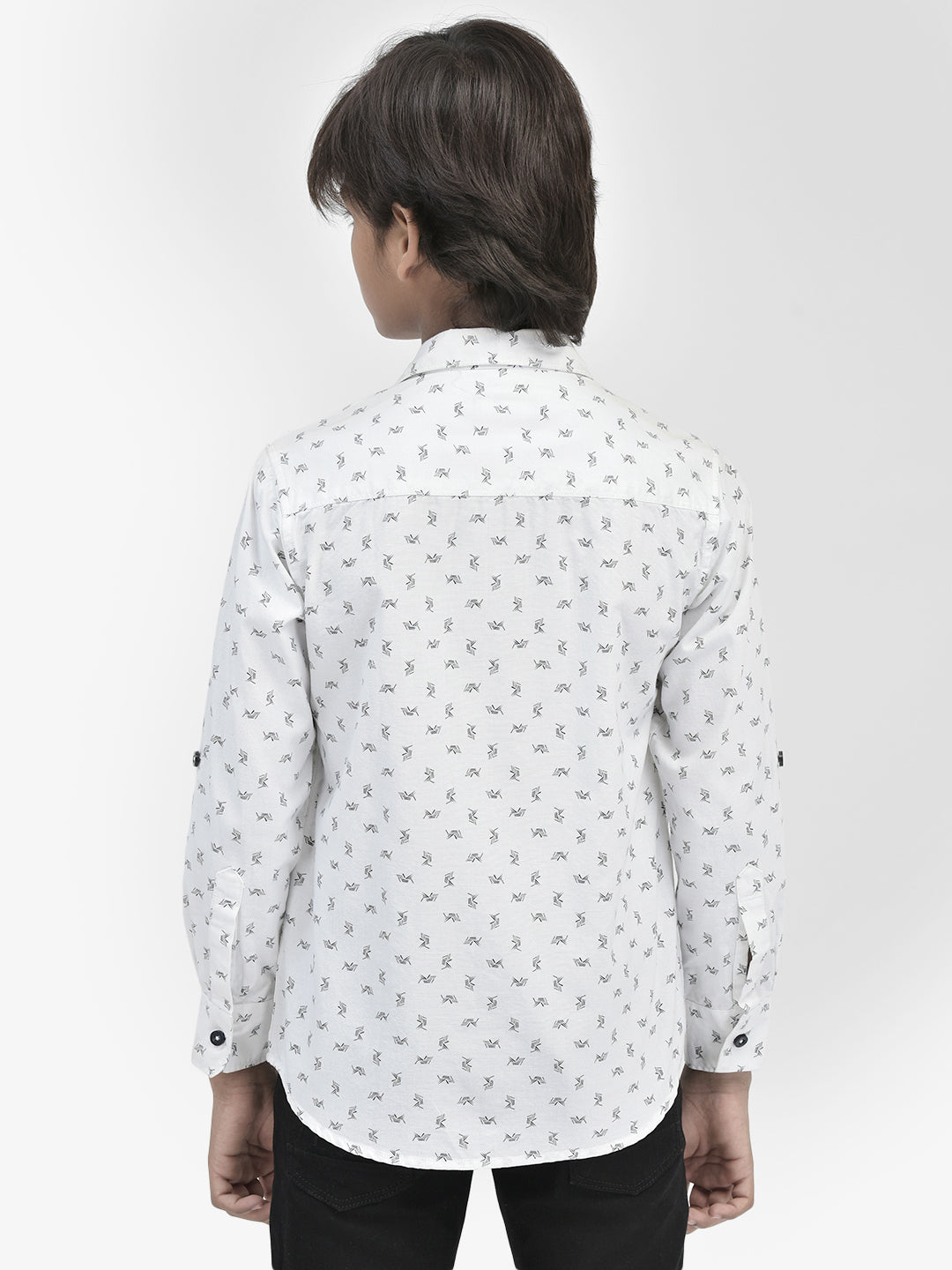 White Printed Shirt
