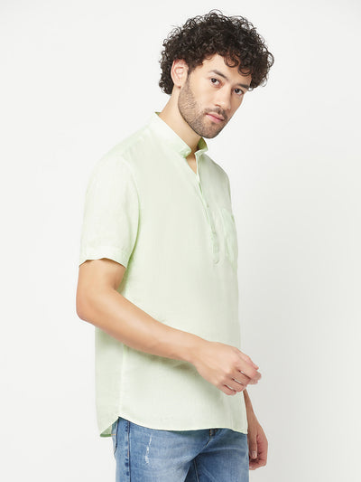 Light Green Linen Kurta