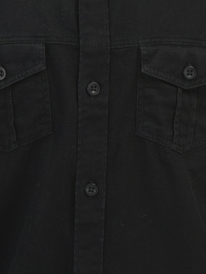 Black Double Pocket Shirt
