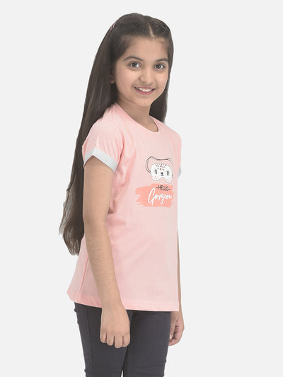 Pink Printed Lounge T-shirt