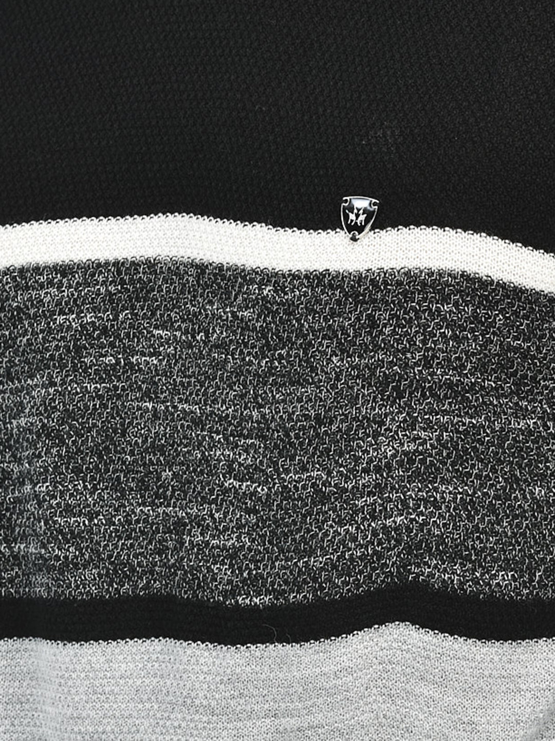 Black Colourblocked Sweaters.