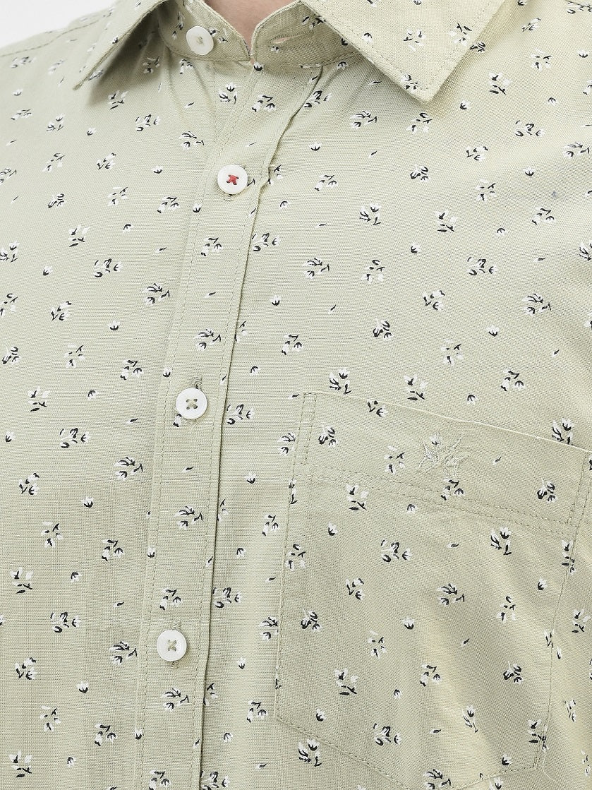 Grey Printed Shirt