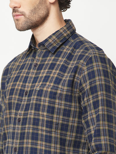 Olive Checked Shirt