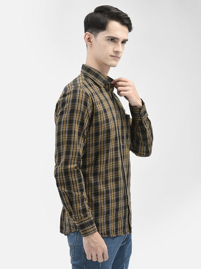 Crimsoune Club Mustard Checked Shirt