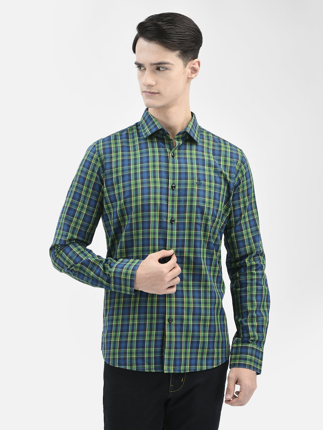 Green Checked Shirt