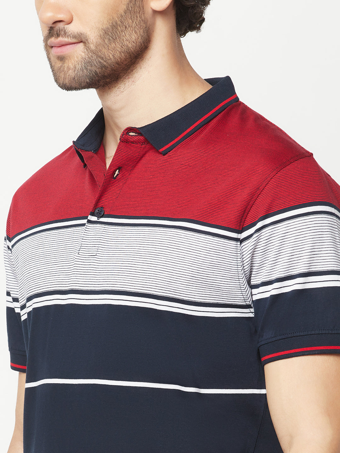 Striped Red Polo T-Shirt