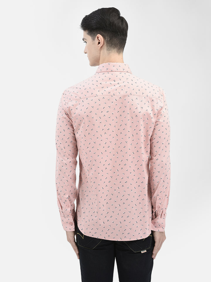 Peach Printed Shirt