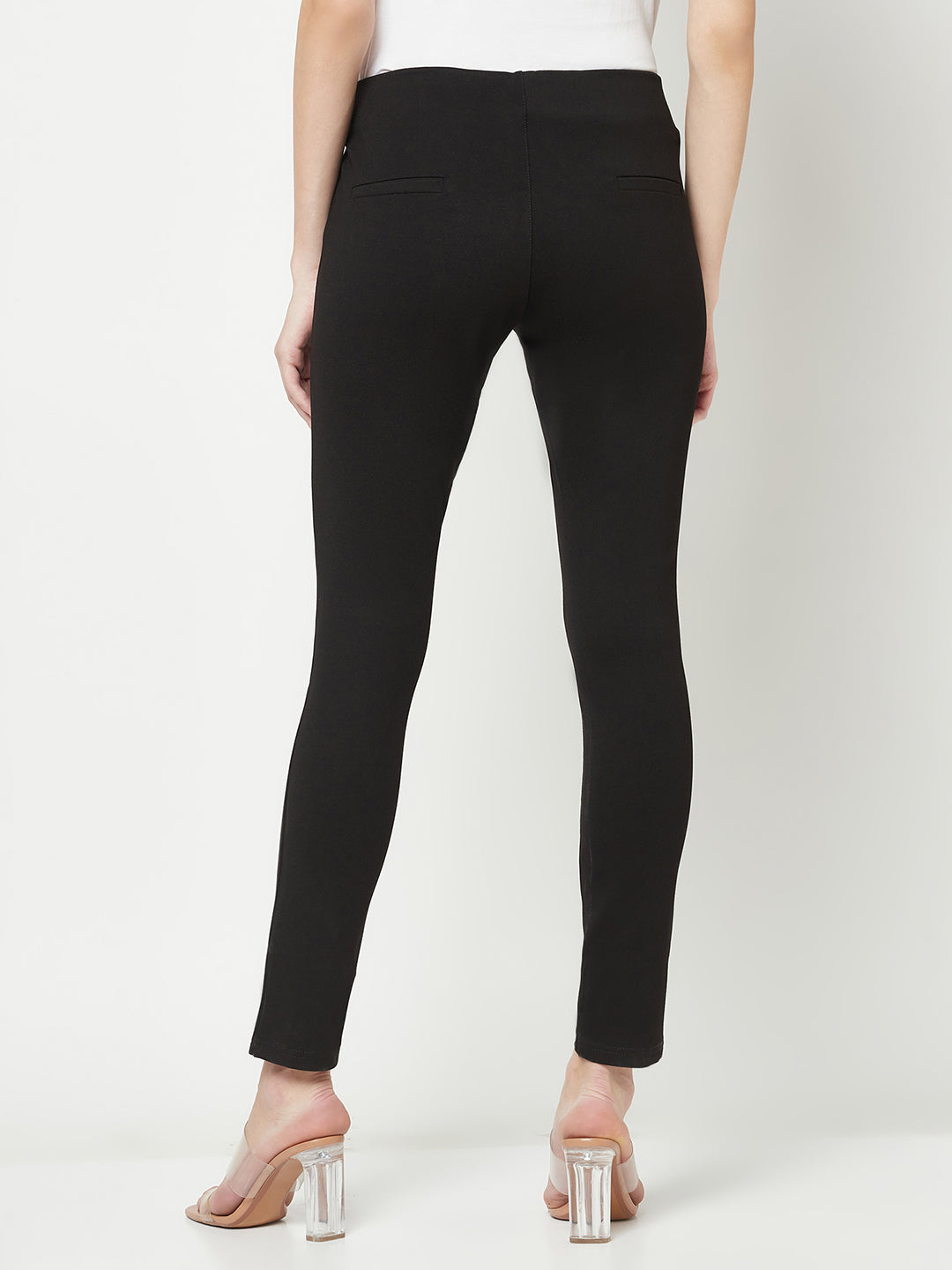  Black Slim Twin Pocket Trousers