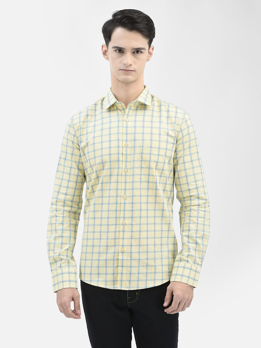 Yellow Checked Shirt