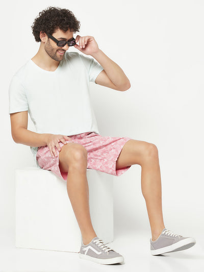 Pink Floral Lounge Shorts