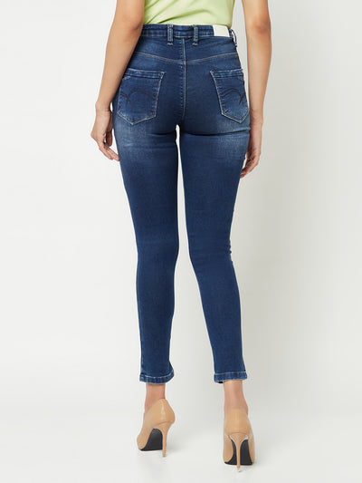  Blue Light Wash Skinny Jeans