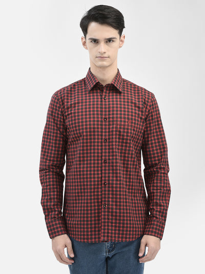 Red Gingham Checked Shirt