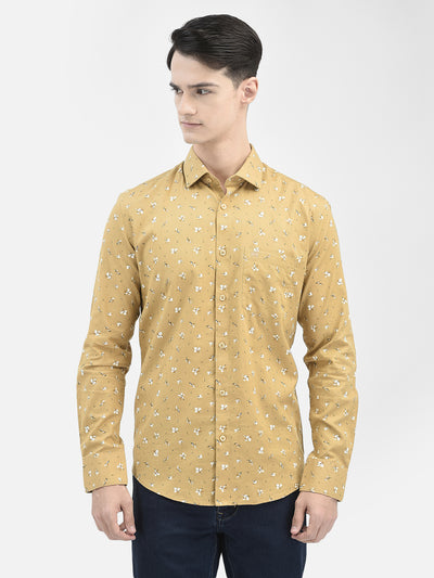 Beige Printed Shirt