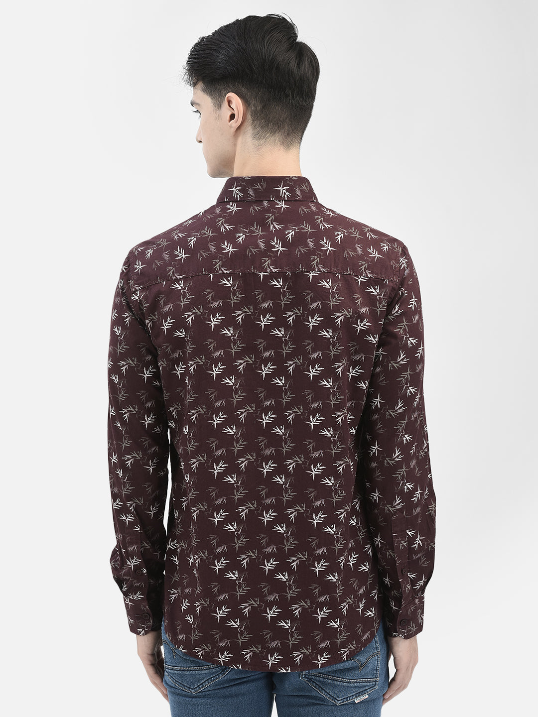 Brown Floral Shirt