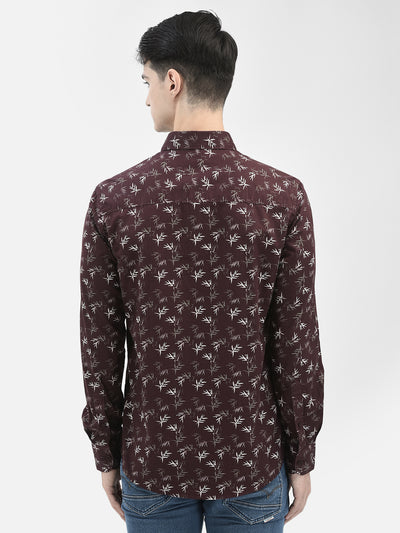 Brown Floral Shirt