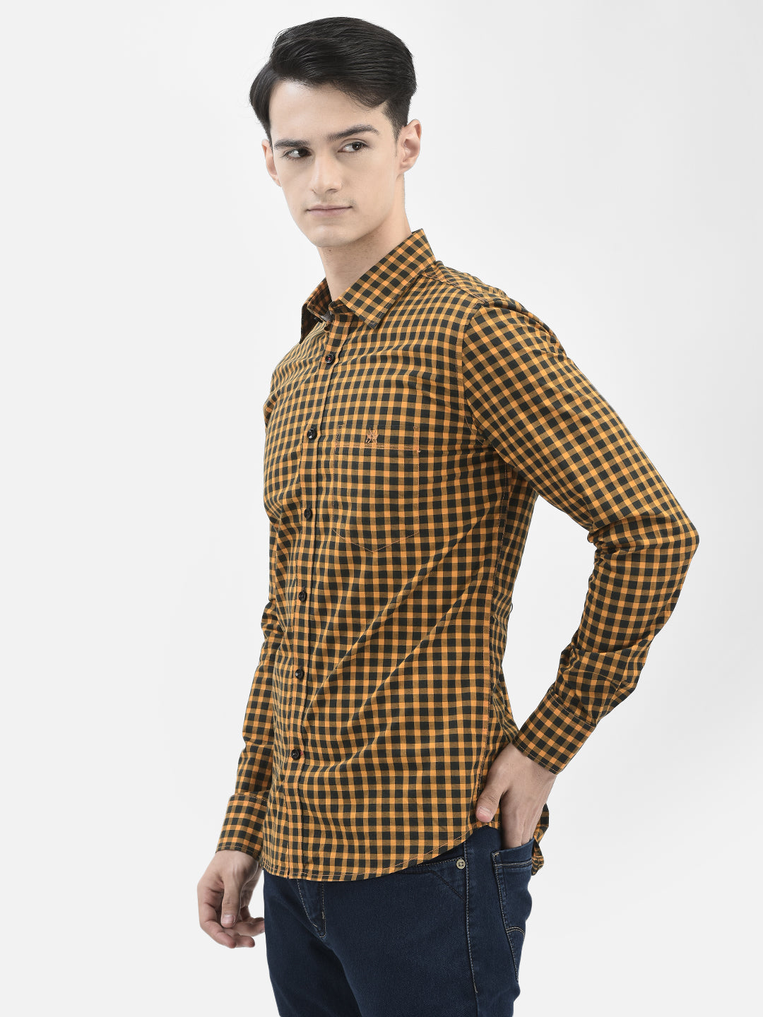 Mustard Checked Shirt