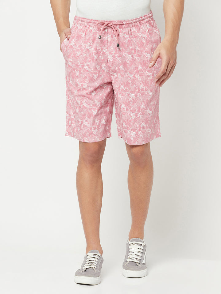 Pink Floral Lounge Shorts