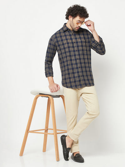Olive Checked Shirt