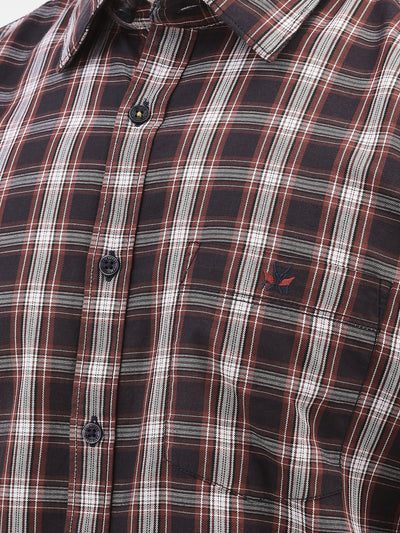 Brown Checked Shirt