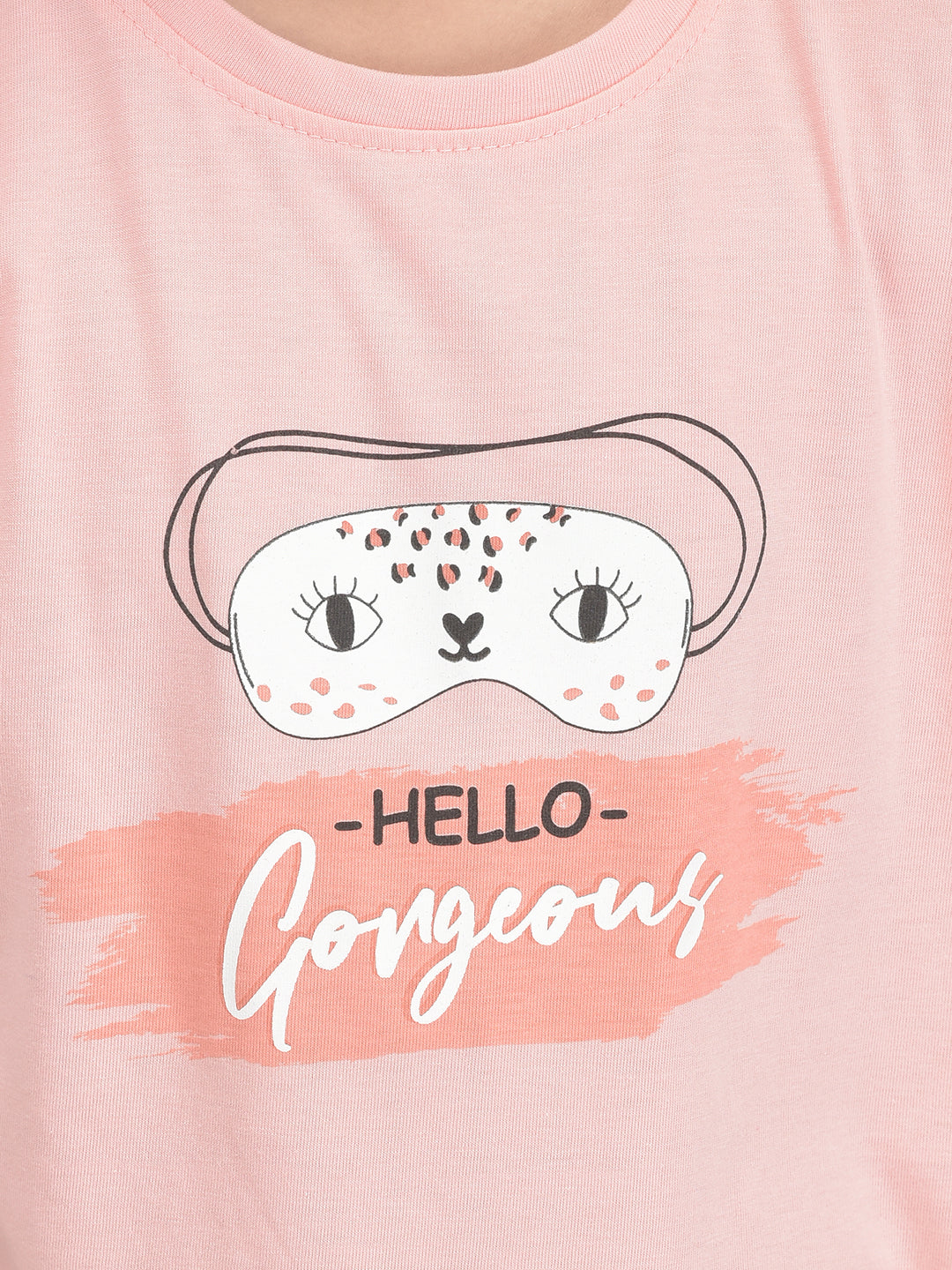 Pink Printed Lounge T-shirt