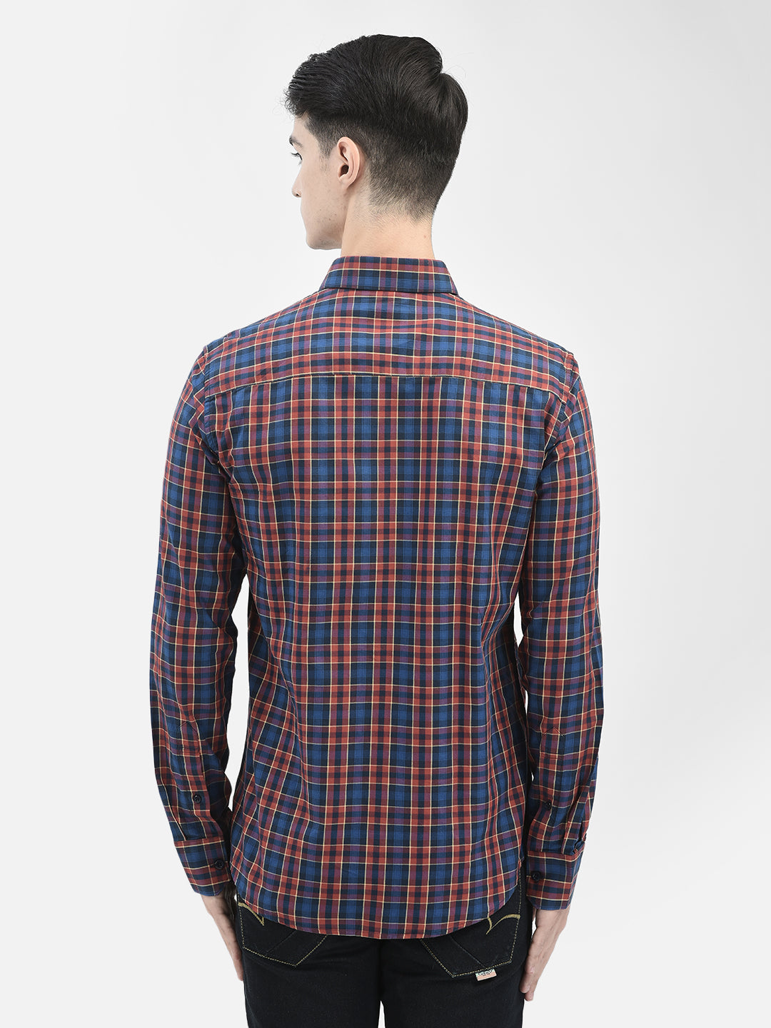 Maroon Checked Shirt