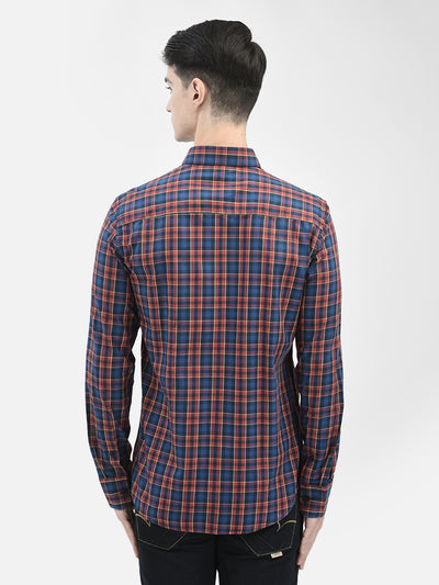 Maroon Checked Shirt