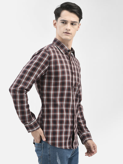 Brown Checked Shirt