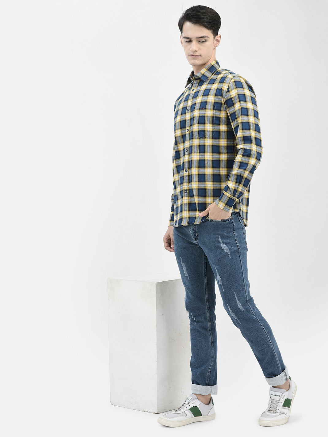 Mustard Checked Shirt