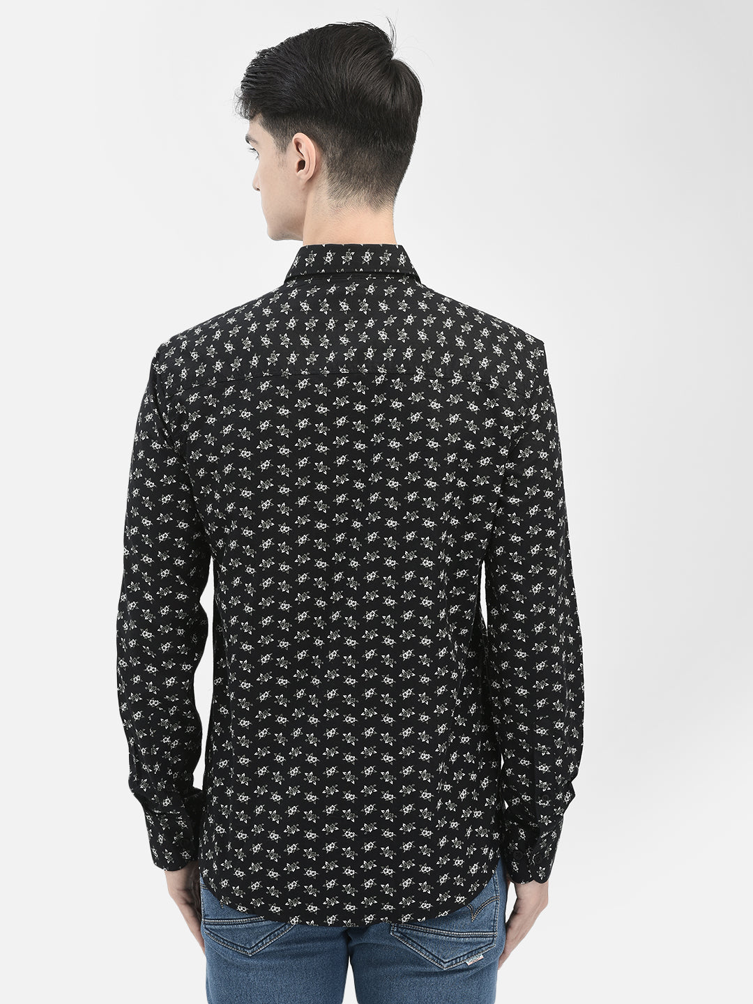 Black Floral Shirt