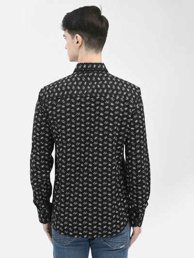 Black Floral Shirt