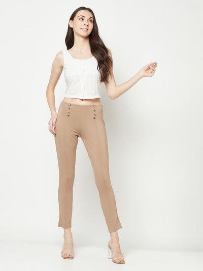 Khaki Slim Trousers