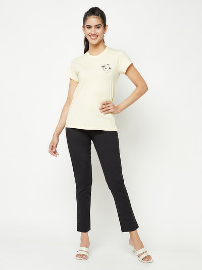  Black Slim Cotton Trousers
