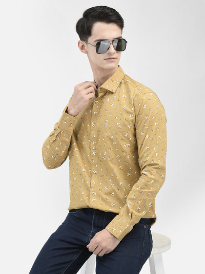 Beige Printed Shirt