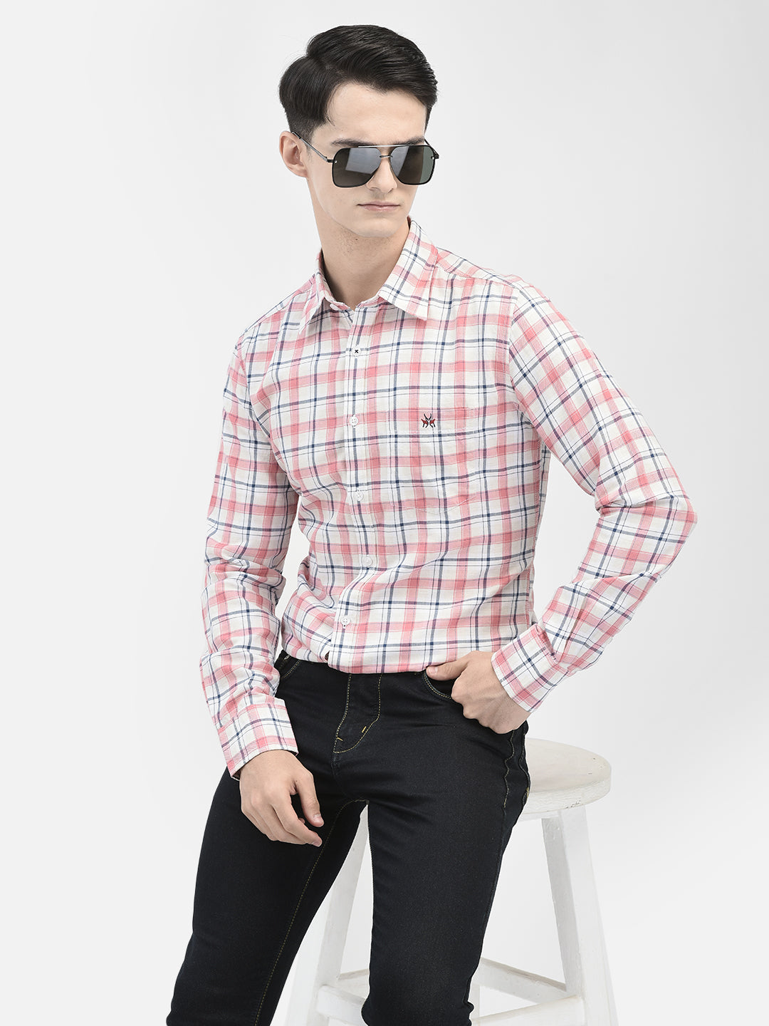 Pink Checked Shirt