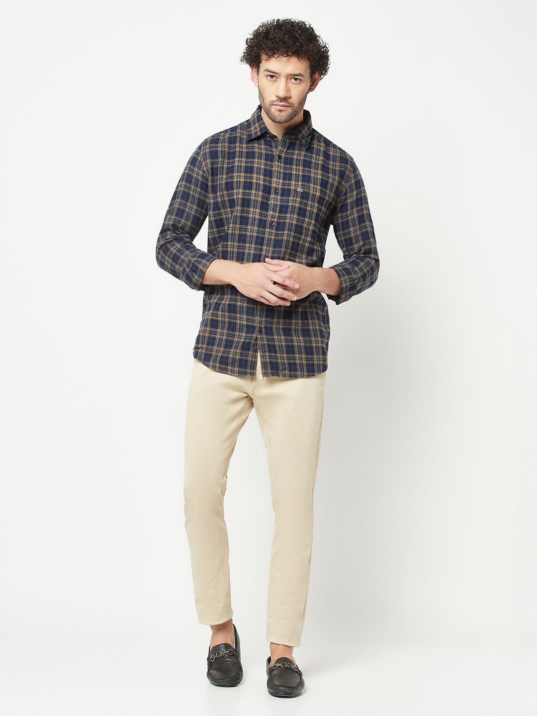Olive Checked Shirt